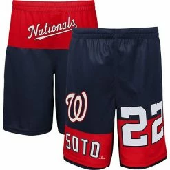 Outerstuff Youth Juan Soto Navy Washington Nationals Pandemonium Name & Number Shorts