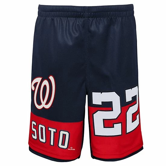 Outerstuff Youth Juan Soto Navy Washington Nationals Pandemonium Name & Number Shorts 5 Outerstuff Youth Juan Soto Navy Washington Nationals Pandemonium Name & Number Shorts - Image 3