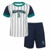 Outerstuff Toddler White/Navy Seattle Mariners Position Player T-Shirt & Shorts Set -Outerstuff shop unnamed file 7994