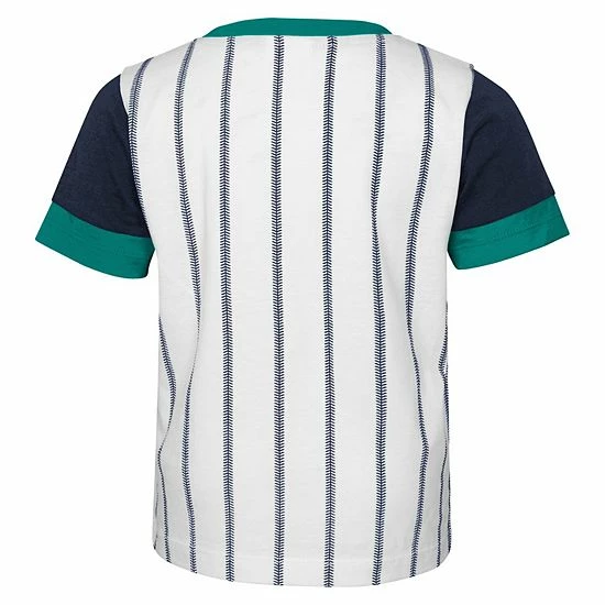 Outerstuff Toddler White/Navy Seattle Mariners Position Player T-Shirt & Shorts Set 6 Outerstuff Toddler White/Navy Seattle Mariners Position Player T-Shirt & Shorts Set - Image 4