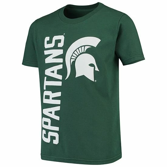 Outerstuff Youth Green Michigan State Spartans Big & Bold T-Shirt 5 Outerstuff Youth Green Michigan State Spartans Big & Bold T-Shirt - Image 3
