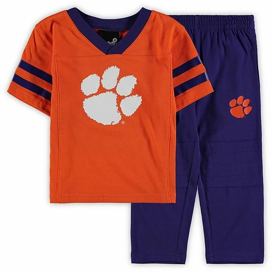 Outerstuff Toddler Orange/Black Clemson Tigers Training Camp Jersey T-Shirt And Pants Set 3 Outerstuff Toddler Orange/Black Clemson Tigers Training Camp Jersey T-Shirt And Pants Set