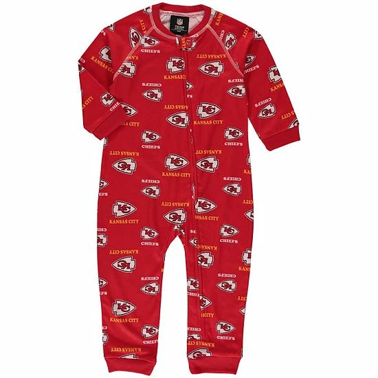 Outerstuff Toddler Red Kansas City Chiefs Piped Raglan Full-Zip Jumper 3 Outerstuff Toddler Red Kansas City Chiefs Piped Raglan Full-Zip Jumper