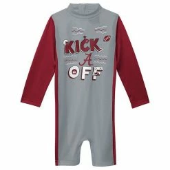 Outerstuff Infant Gray/Crimson Alabama Crimson Tide Wave Runner Wetsuit