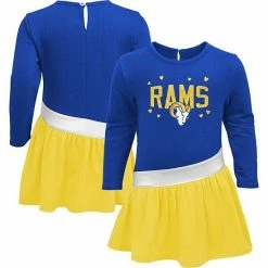 Outerstuff Girls Toddler Royal/Gold Los Angeles Rams Heart To Heart Jersey Tunic Dress