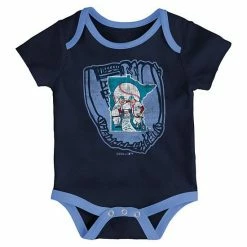 Outerstuff Newborn Navy/Light Blue/Cream Minnesota Twins Three-Pack Number One Bodysuit -Outerstuff shop unnamed file 8146