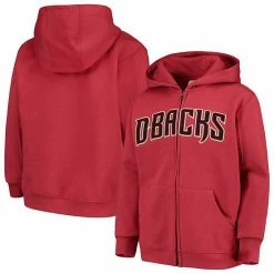 Outerstuff Youth Red Arizona Diamondbacks Team Color Wordmark Full-Zip Hoodie -Outerstuff shop unnamed file 8150