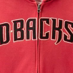 Outerstuff Youth Red Arizona Diamondbacks Team Color Wordmark Full-Zip Hoodie -Outerstuff shop unnamed file 8153