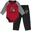 Outerstuff Infant Red/Black Atlanta Falcons Touchdown Raglan Long Sleeve Bodysuit & Pants Set