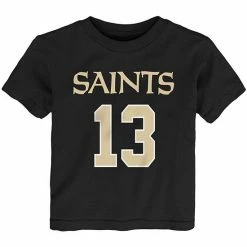 Outerstuff Toddler Michael Thomas Black New Orleans Saints Mainliner Player Name & Number T-Shirt -Outerstuff shop unnamed file 8192