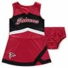 Outerstuff Girls Preschool Red/Black Atlanta Falcons Cheer Captain Jumper Dress -Outerstuff shop unnamed file 8202