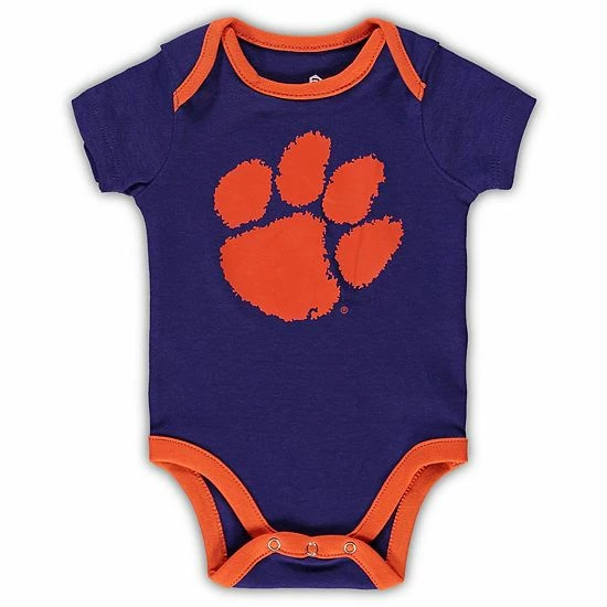 Outerstuff Newborn & Infant Orange/White Clemson Tigers Born A Fan Three-Piece Bodysuit Set 6 Outerstuff Newborn & Infant Orange/White Clemson Tigers Born A Fan Three-Piece Bodysuit Set - Image 4