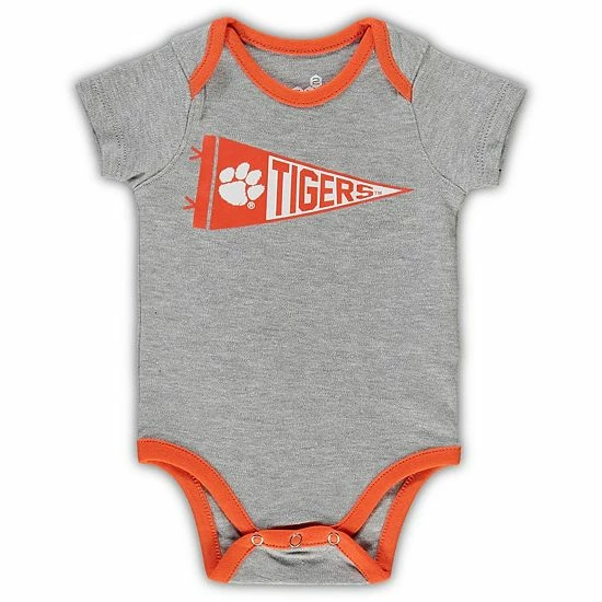 Outerstuff Newborn & Infant Orange/White Clemson Tigers Born A Fan Three-Piece Bodysuit Set 7 Outerstuff Newborn & Infant Orange/White Clemson Tigers Born A Fan Three-Piece Bodysuit Set - Image 5
