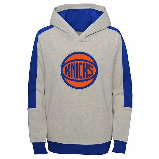 Outerstuff Youth Heathered Gray New York Knicks Lived In Pullover Hoodie 3 Outerstuff Youth Heathered Gray New York Knicks Lived In Pullover Hoodie