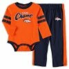 Outerstuff Infant Orange/Navy Denver Broncos Little Kicker Long Sleeve Bodysuit & Pants Set -Outerstuff shop unnamed file 8232