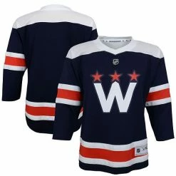 Alternative view of Outerstuff Toddler Navy Washington Capitals 2020/21 Alternate Replica Jersey