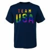 Outerstuff Men's Navy Team USA Stacked Logo Pride Month T-Shirt