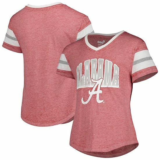 Outerstuff Youth Crimson Alabama Crimson Tide Catch The Wave V-Neck T-Shirt 3 Outerstuff Youth Crimson Alabama Crimson Tide Catch The Wave V-Neck T-Shirt