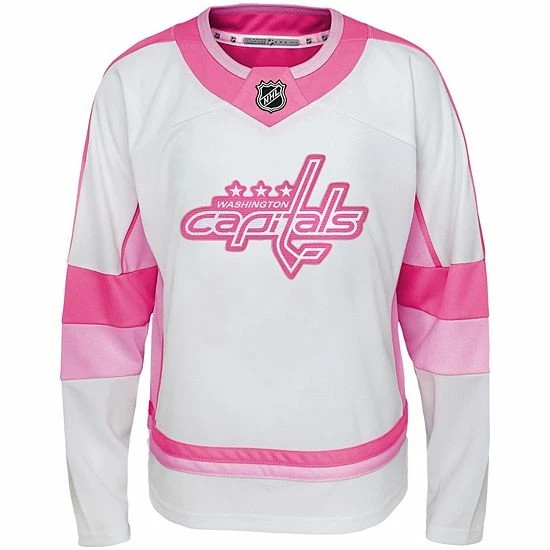 Outerstuff Girls Youth Alexander Ovechkin White Washington Capitals Fashion Player Jersey 5 Outerstuff Girls Youth Alexander Ovechkin White Washington Capitals Fashion Player Jersey - Image 3