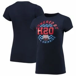 Outerstuff Women's Navy USA Swimming Powered By H20 T-Shirt