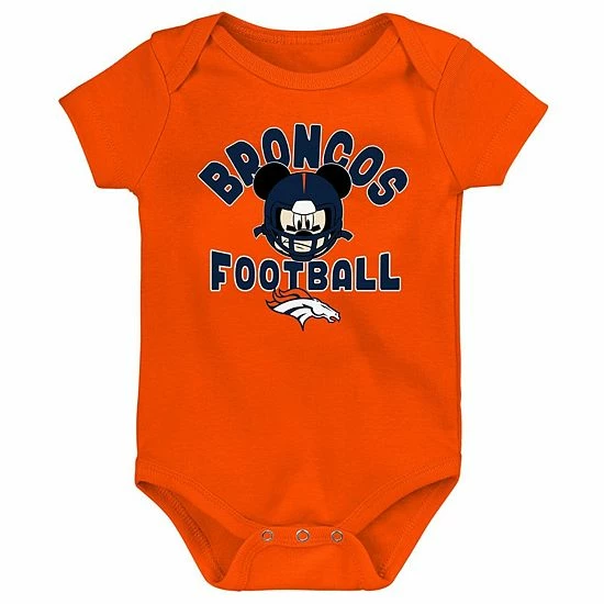 Outerstuff Newborn Orange Denver Broncos Disney Lil Champ Bodysuit 3 Outerstuff Newborn Orange Denver Broncos Disney Lil Champ Bodysuit