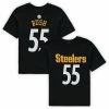 Outerstuff Preschool Devin Bush Black Pittsburgh Steelers Mainliner Player Name & Number T-Shirt -Outerstuff shop unnamed file 8374