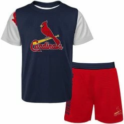 Outerstuff Preschool Navy/Red St. Louis Cardinals Pinch Hitter T-Shirt & Shorts Set -Outerstuff shop unnamed file 8381