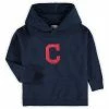 Outerstuff Toddler Navy Cleveland Indians Primary Logo Team Pullover Hoodie