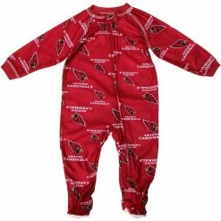 Outerstuff Arizona Cardinals Newborn Full Zip Raglan Coverall - Cardinal