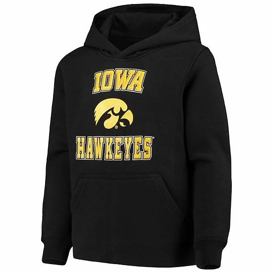 Outerstuff Youth Black Iowa Hawkeyes Big Bevel Pullover Hoodie 5 Outerstuff Youth Black Iowa Hawkeyes Big Bevel Pullover Hoodie - Image 3