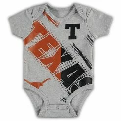 Outerstuff Newborn Heathered Gray Texas Longhorns Dribbles Bodysuit