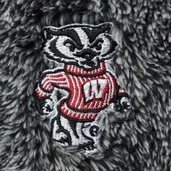 Outerstuff Newborn & Infant Black Wisconsin Badgers Game Nap Teddy Fleece Bunting Sleeper 2.0 -Outerstuff shop unnamed file 8443