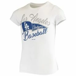 Outerstuff Girls Youth White Los Angeles Dodgers Fly The Flag T-Shirt -Outerstuff shop unnamed file 8450