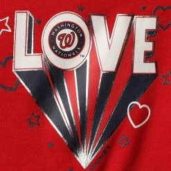 Outerstuff Girls Newborn & Infant Red Washington Nationals Play Your Best Bodysuit, Bib & Booties Set -Outerstuff shop unnamed file 8456