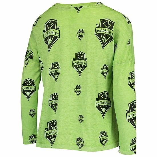 Outerstuff Girls Youth Rave Green Seattle Sounders FC Back In Action Long Sleeve T-Shirt 6 Outerstuff Girls Youth Rave Green Seattle Sounders FC Back In Action Long Sleeve T-Shirt - Image 4