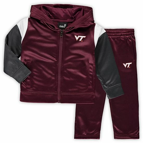 Outerstuff Toddler Maroon Virginia Tech Hokies Fleece Full-Zip Hoodie And Pants Set 3 Outerstuff Toddler Maroon Virginia Tech Hokies Fleece Full-Zip Hoodie And Pants Set