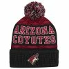 Outerstuff Youth Black Arizona Coyotes Puck Pattern Cuffed Knit Hat With Pom 1 Outerstuff Youth Black Arizona Coyotes Puck Pattern Cuffed Knit Hat With Pom -Outerstuff shop unnamed file 8533