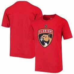 Outerstuff Youth Red Florida Panthers Primary Logo T-Shirt