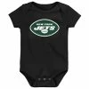 Outerstuff New York Jets Newborn & Infant Team Logo Bodysuit - Black