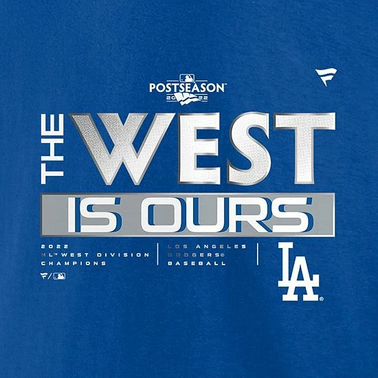 Outerstuff Youth Royal Los Angeles Dodgers 2022 NL West Division Champions Locker Room T-Shirt 7 Outerstuff Youth Royal Los Angeles Dodgers 2022 NL West Division Champions Locker Room T-Shirt - Image 5