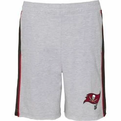 Outerstuff Youth Heathered Gray Tampa Bay Buccaneers Wingback Shorts