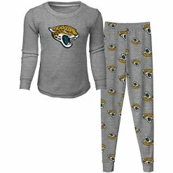Outerstuff Toddler Heathered Gray Jacksonville Jaguars Sleep Set