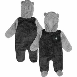 Outerstuff Newborn Black Dallas Stars Game Nap Teddy Fleece Bunting Full-Zip Sleeper -Outerstuff shop unnamed file 8632