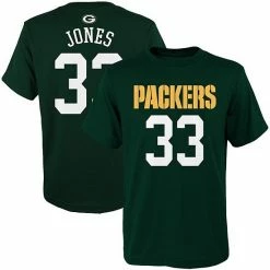 Outerstuff Youth Aaron Jones Green Green Bay Packers Mainliner Player Name & Number T-Shirt -Outerstuff shop unnamed file 865