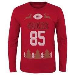 Outerstuff Youth George Kittle Scarlet San Francisco 49ers Holiday Name & Number Long Sleeve T-Shirt 6 Outerstuff Youth George Kittle Scarlet San Francisco 49ers Holiday Name & Number Long Sleeve T-Shirt -Outerstuff shop unnamed file 8659