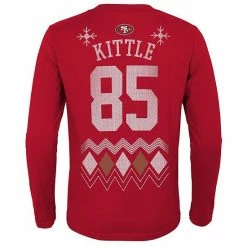 Outerstuff Youth George Kittle Scarlet San Francisco 49ers Holiday Name & Number Long Sleeve T-Shirt 7 Outerstuff Youth George Kittle Scarlet San Francisco 49ers Holiday Name & Number Long Sleeve T-Shirt -Outerstuff shop unnamed file 8660