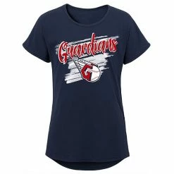 Outerstuff Girls Youth Navy Cleveland Guardians Dream Scoop-Neck T-Shirt