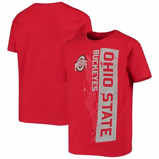 Outerstuff Youth Scarlet Ohio State Buckeyes Challenger T-Shirt 3 Outerstuff Youth Scarlet Ohio State Buckeyes Challenger T-Shirt