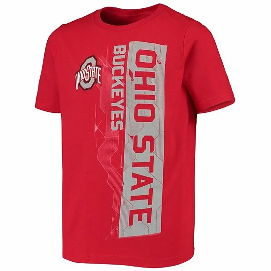 Outerstuff Youth Scarlet Ohio State Buckeyes Challenger T-Shirt 5 Outerstuff Youth Scarlet Ohio State Buckeyes Challenger T-Shirt - Image 3