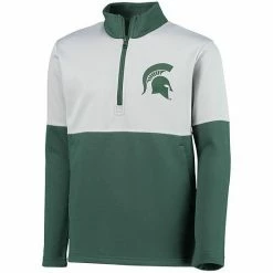 Outerstuff Youth Green Michigan State Spartans Quick Snap Spine Print Quarter-Zip Jacket -Outerstuff shop unnamed file 8712